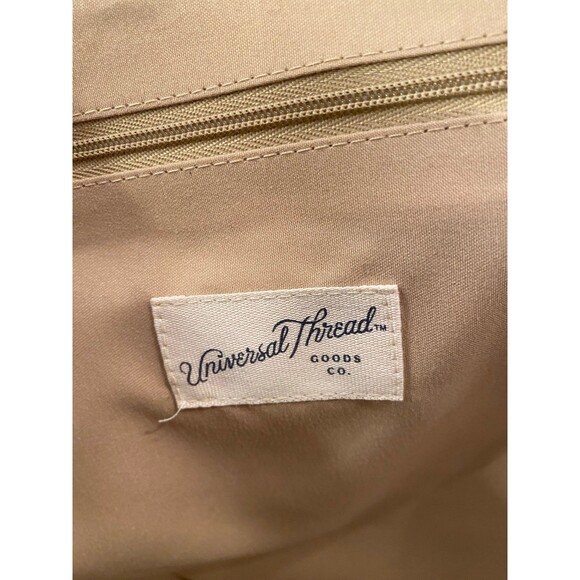 Universal Threads Bucket Bag Wicker Straw Black Stripe Practical Versatile Tote - Picture 4 of 11